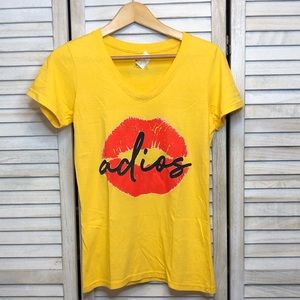 “Adios” Kiss Graphic Tee 💋👋 new with tags
